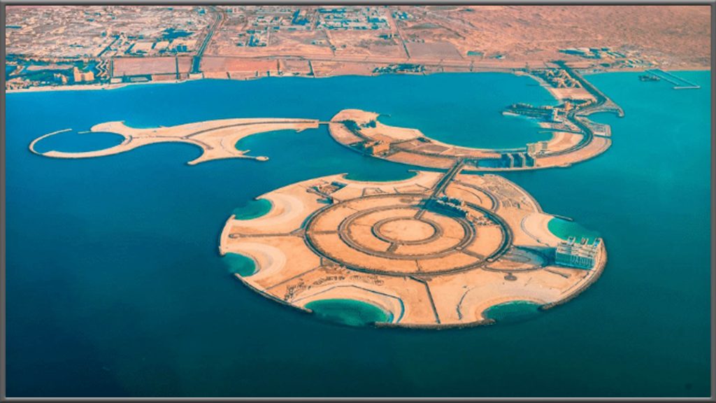 Al Marjan Island, Ras Al Khaimah, Emirados Árabes Unidos.