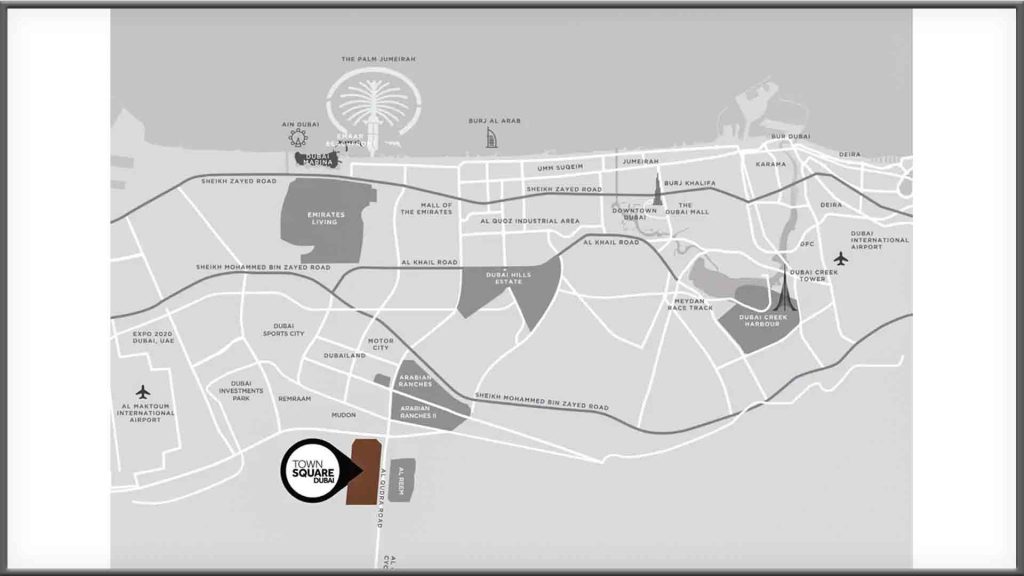 Symphony By Nshama At Town Square Dubai Location