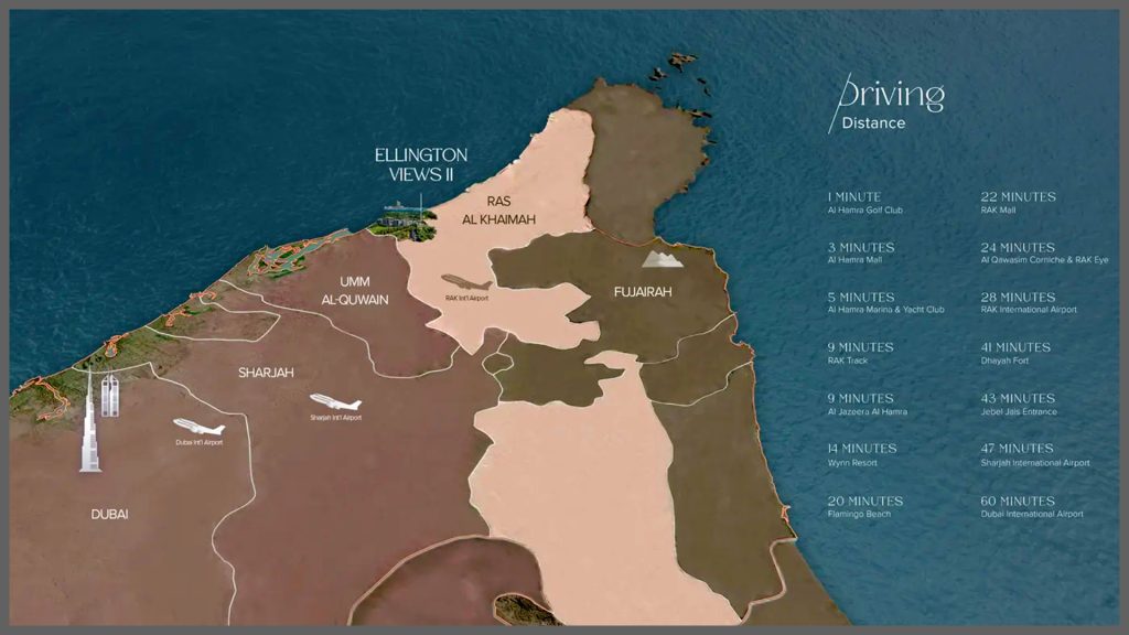 Ellington views II -location map