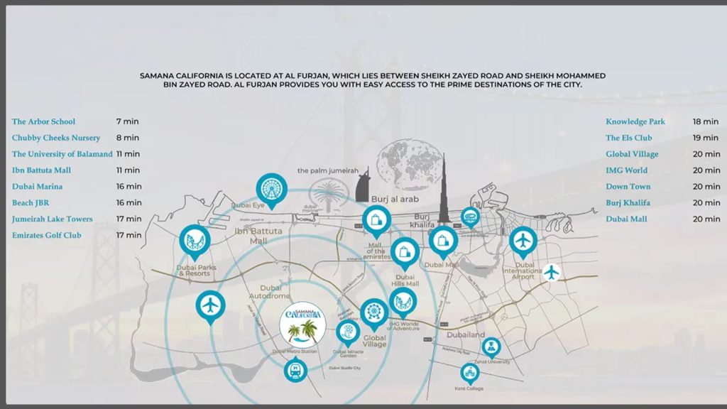 Samana California 2 location plan