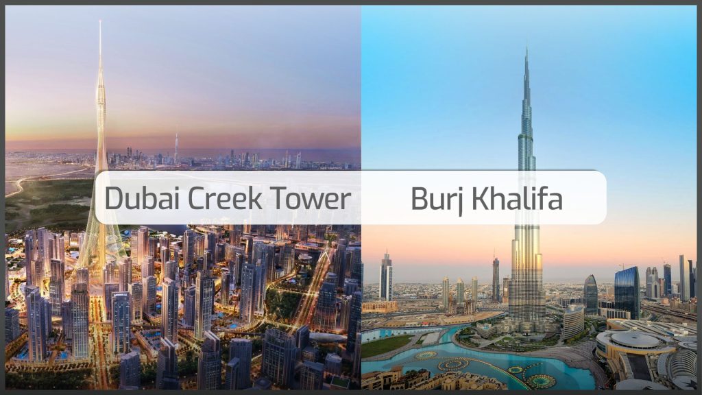 burj khilfa and dubai creek