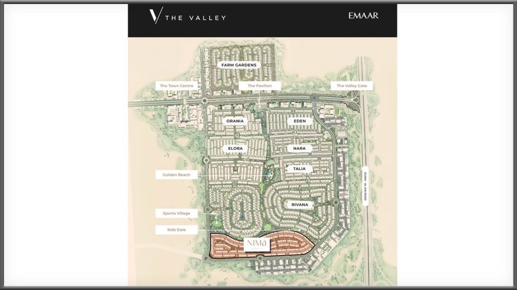 Nima at The Valley master plan