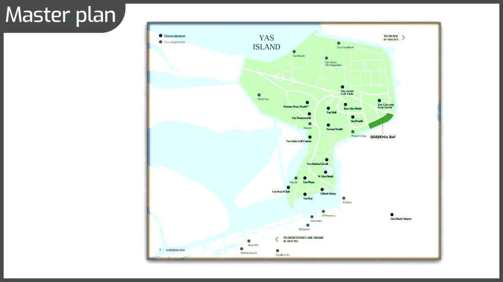 Gardenia Bay at Yas Island, Abu Dhabi Master plan