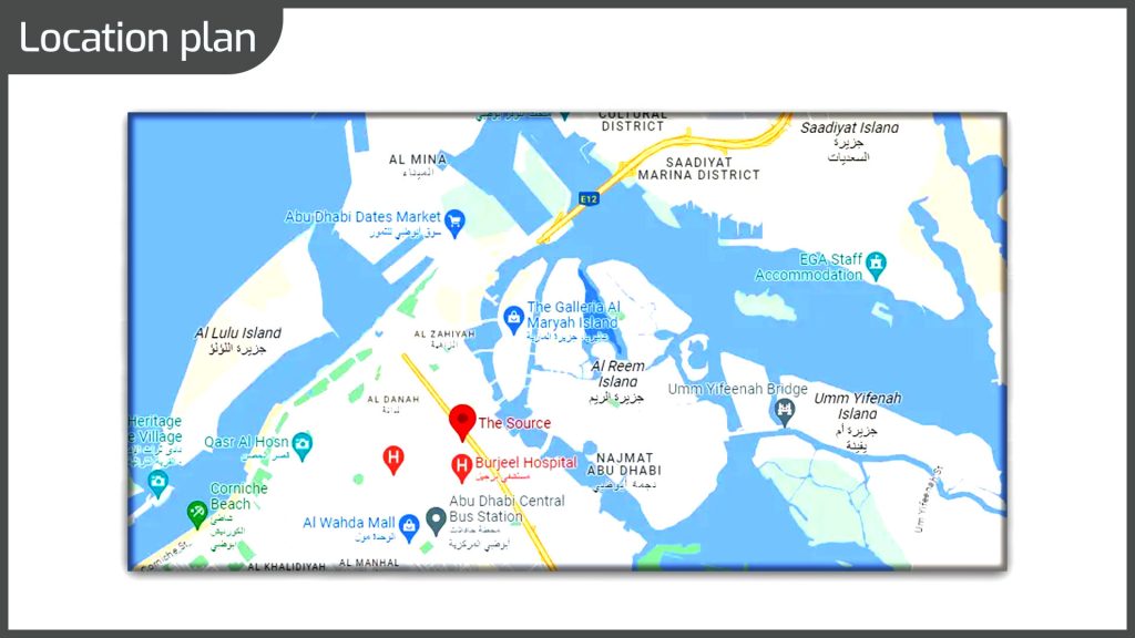 Gardenia Bay at Yas Island, Abu Dhabi location plan
