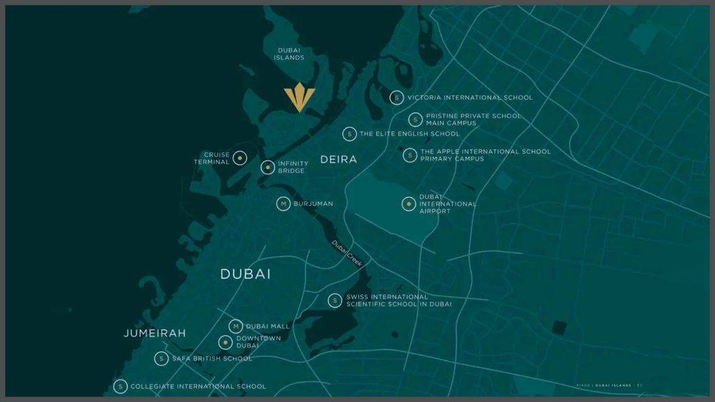 Rixos Dubai Islands Hotel & Residencesnear location plan