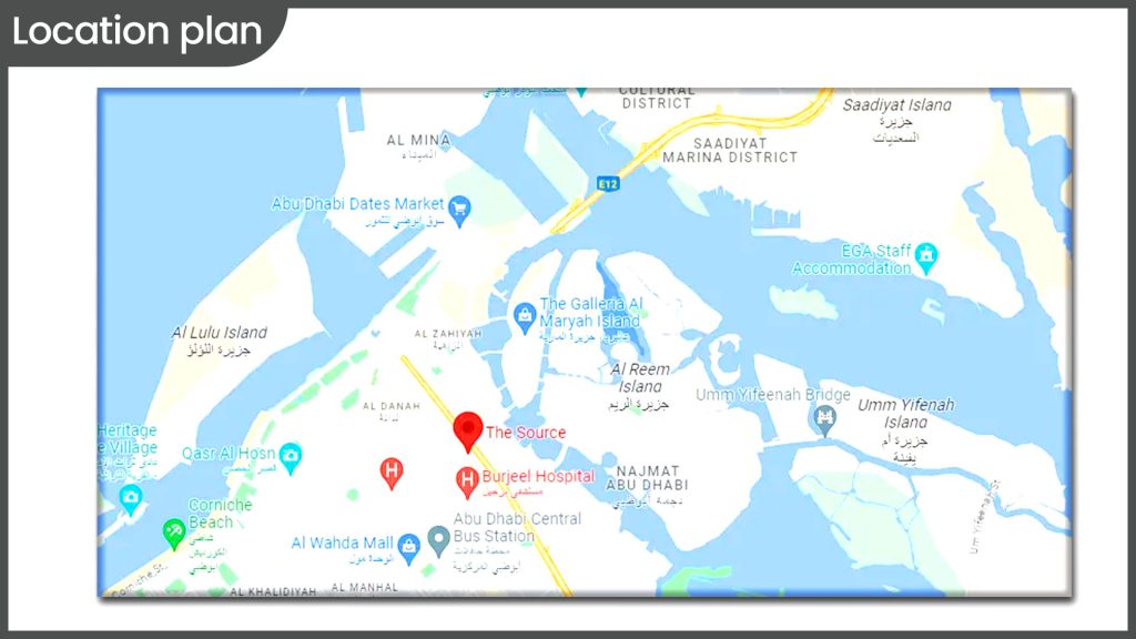 The Source 2 at Saadiyat Island location plan