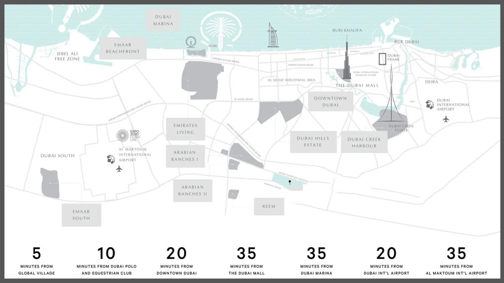 Elie Saab Villas location map