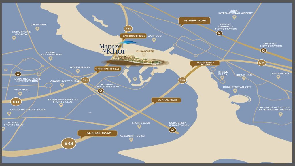 Manazel Al Khor location map