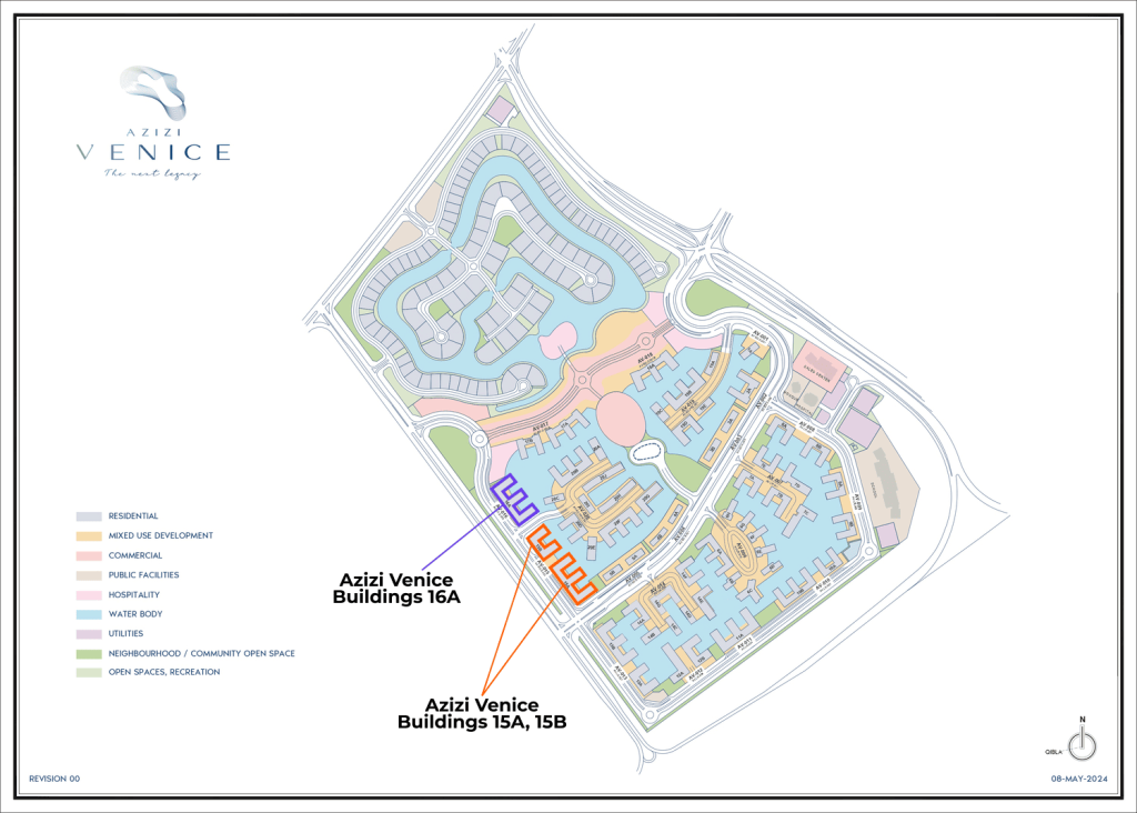 Azizi Venice Buildings 15 & 16 Master Plan