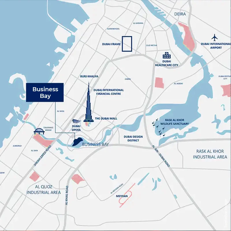 DWTN Residences by Deyaar Location